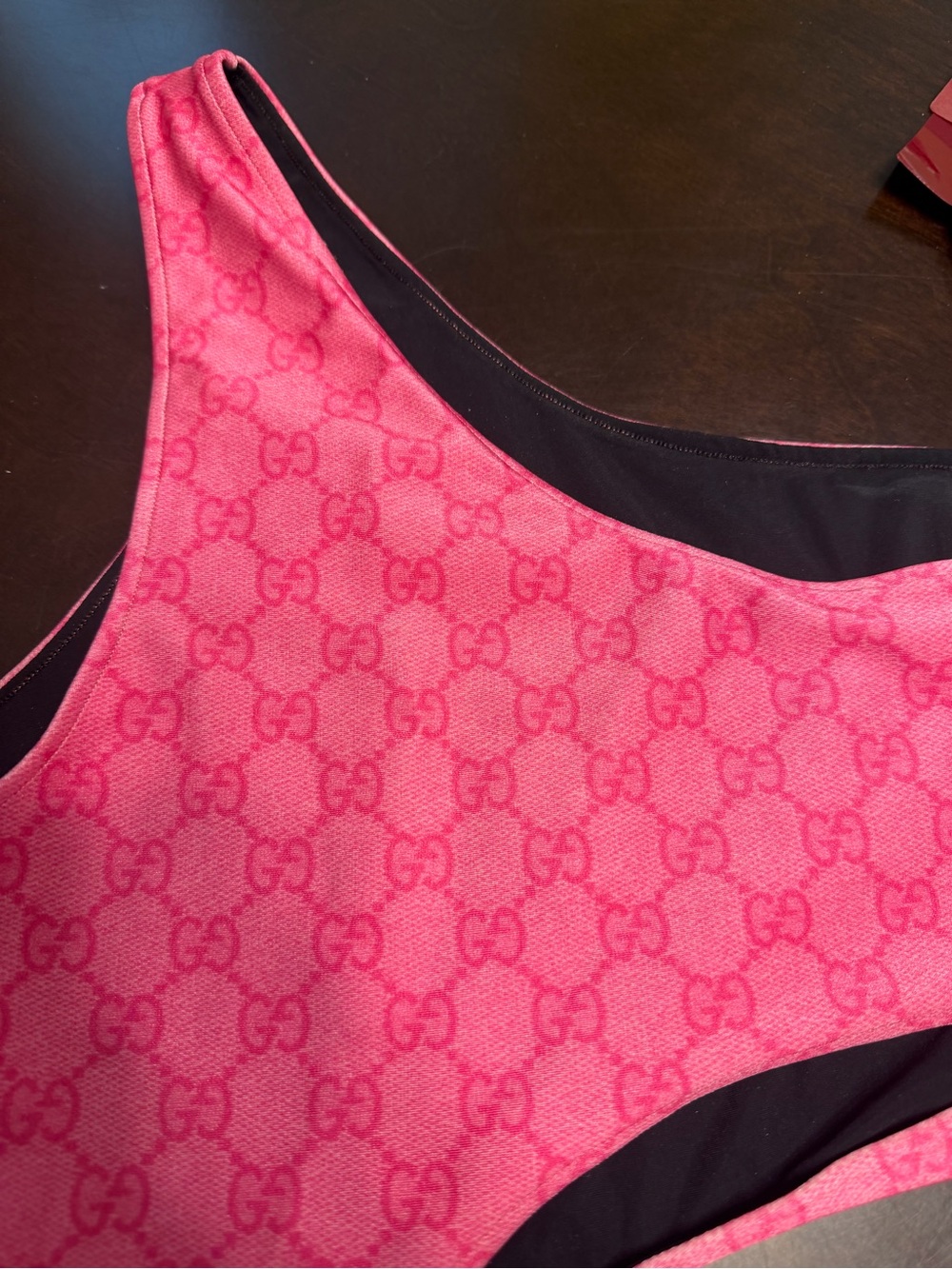 New Authentic Gucci GG Supreme Pink One Piece Swimsuit Size XL - Picture 10 of 15